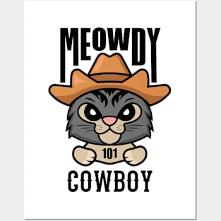 Meowdy Cowboy Posters and Art